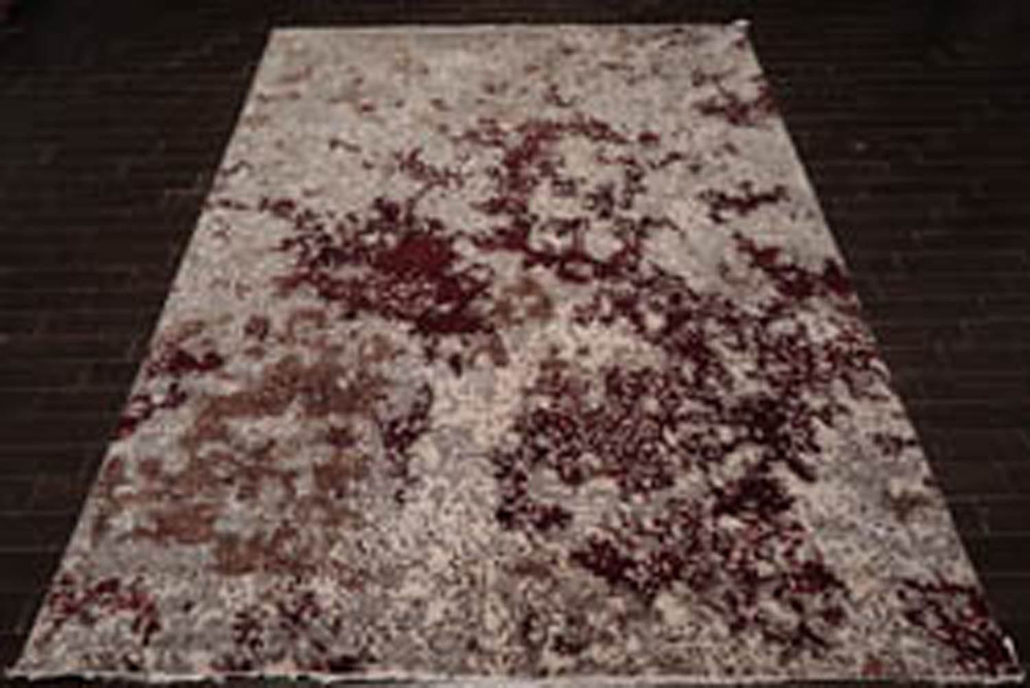 10x14 Brown, Beige, Wine Color Hand Knotted  100% Wool Modern Oriental Rug