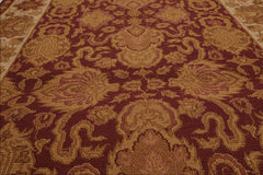 3x5 Rust, Ivory, Gold Color Hand Knotted Soumak 100% Wool Traditional Oriental Rug