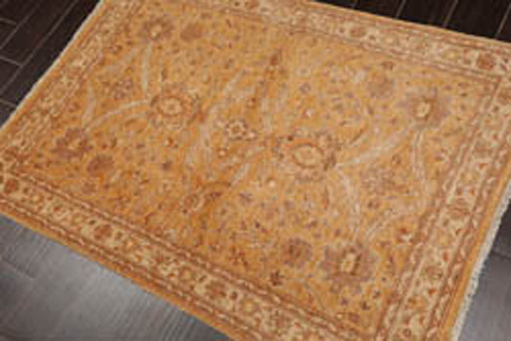 3x5 Caramel, Beige, Taupe Color Hand Knotted Chobi Peshawar 100% Wool Traditional Oriental Rug