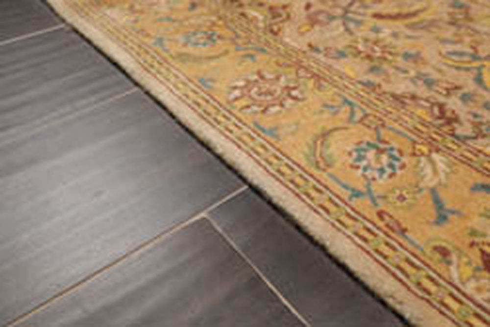 3x5 Tan, Light Gold, Blue Color Hand Knotted Pak Persian 100% Wool Traditional Oriental Rug