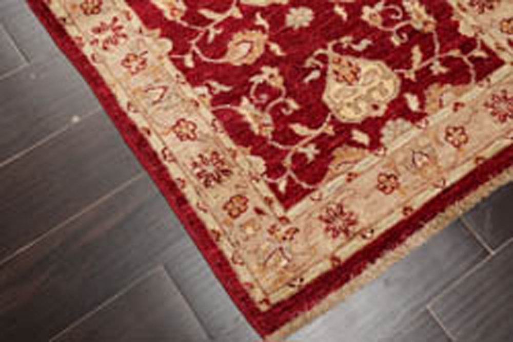 3x5 Wine, Taupe, Beige Color Hand Knotted Chobi Peshawar 100% Wool Traditional Oriental Rug
