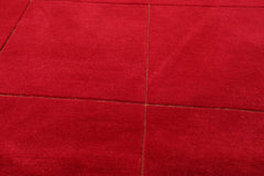 4x6 Red, Gold, Color Hand Knotted Tibetan 100% Wool Traditional Oriental Rug