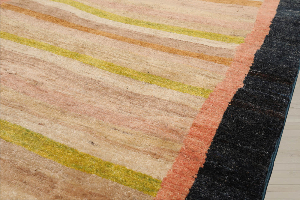 4x6 Beige, Taupe, Lime Color Hand Knotted Peshawar 100% Wool Modern Oriental Rug