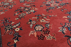 4x6 Rose, Ivory, Aqua Color Hand Knotted Pak Persian New Zealand Wool Traditional Oriental Rug