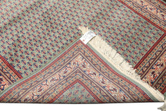 4x6 Sage, Rose, Blush Color Hand Knotted  Wool Traditional Oriental Rug