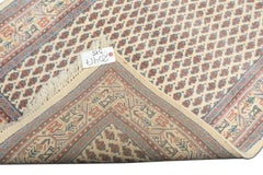 3x5 Ivory, Rose, Blue Color Hand Knotted  Wool Traditional Oriental Rug