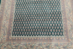 4x6 Emerald, Rose, Ivory Color Hand Knotted  Wool Traditional Oriental Rug