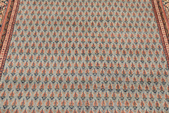 4x6 Slate, Ivory, Rose Color Hand Knotted  Wool Traditional Oriental Rug
