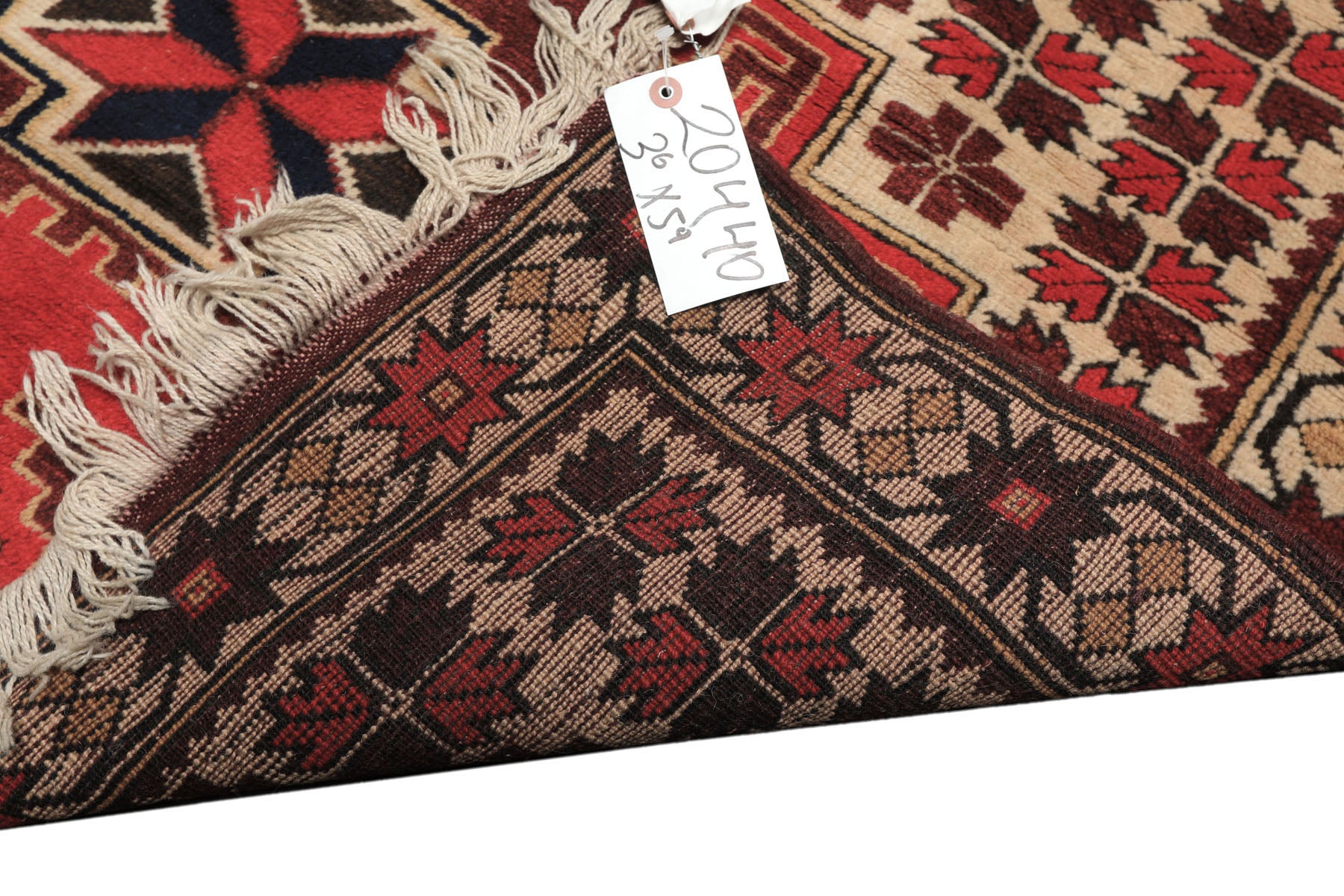 4x6 Ivory, Red, Maroon Color Hand Knotted Turkish Kula Wool Traditional Oriental Rug