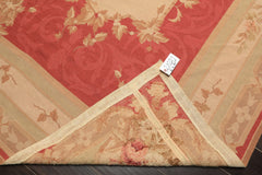 6x9 Fuschsia, Beige, Mint Color Hand Knotted French Aubusson Needlepoint Wool Traditional Oriental Rug