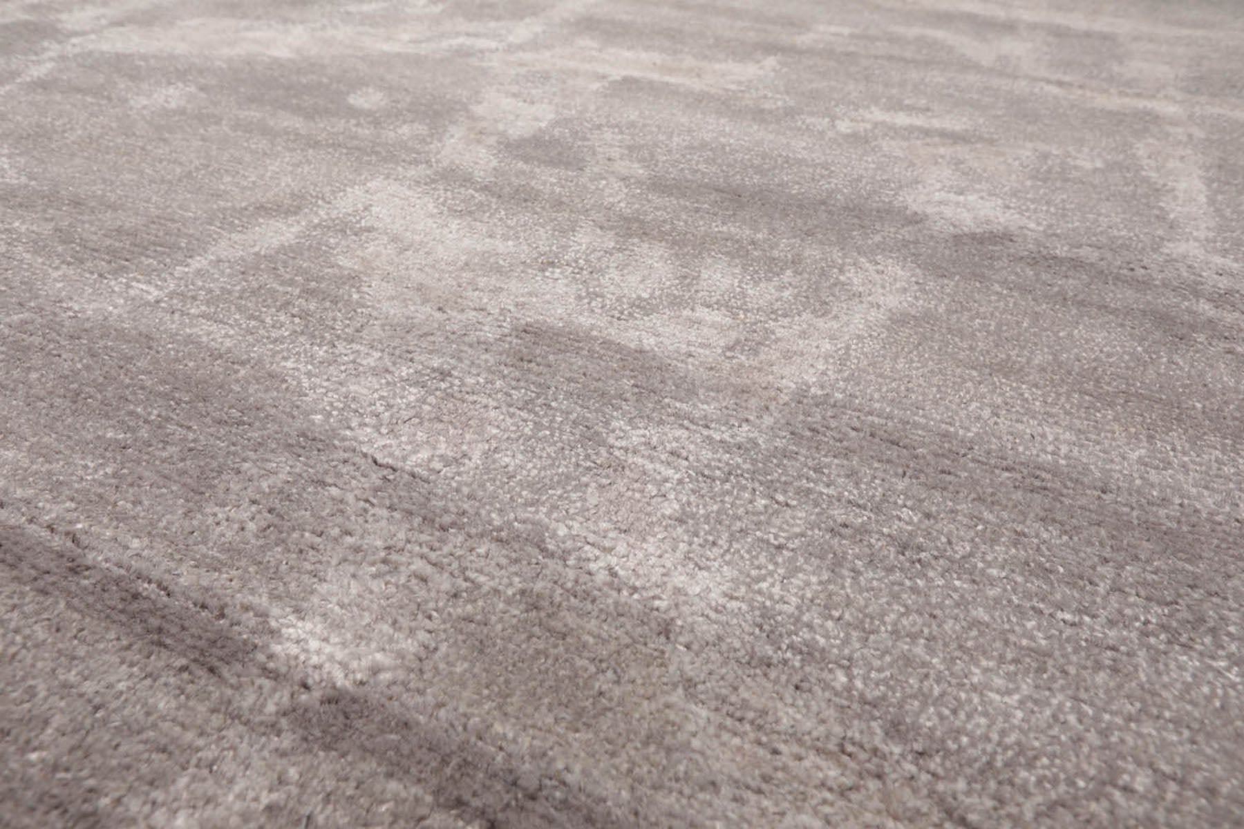 Knotted Rug Tone on Tone Taupe Hand Knotted 10'x14' Tibetan Modern Contemporary Wool and Silk Oriental Area Rug