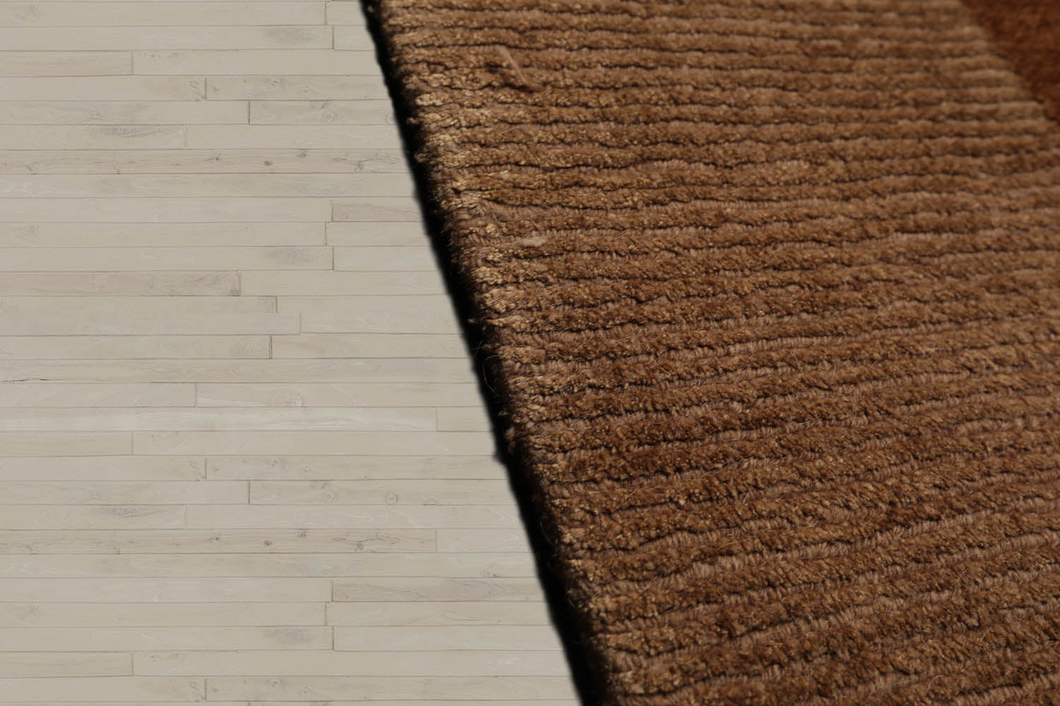 9x12 Beige, Brown, Caramel Color Hand Knotted  Wool & Silk Modern Oriental Rug