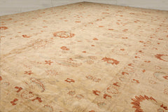 12x18 Warm Beige, Caramel, Gray Color Hand Knotted  100% Wool Traditional Oriental Rug