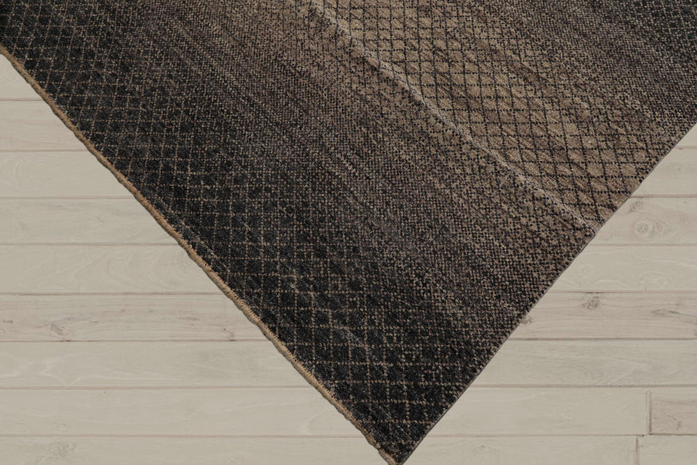 8x10 Gray, Beige, Color Hand Knotted  100% Wool Modern Oriental Rug