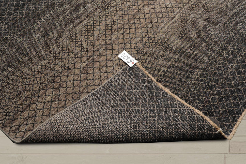 8x10 Gray, Beige, Color Hand Knotted  100% Wool Modern Oriental Rug