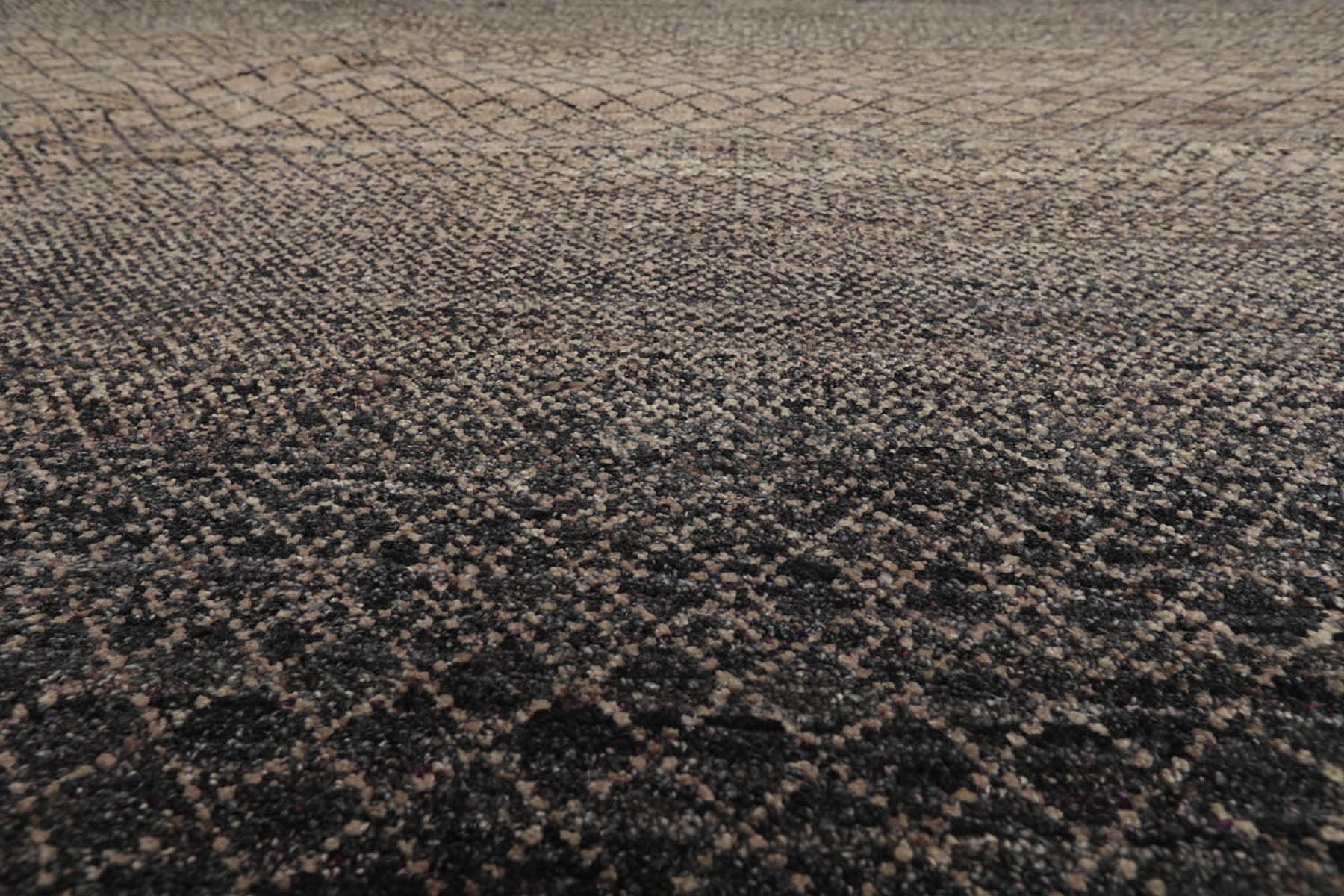 8x10 Gray, Beige, Color Hand Knotted  100% Wool Modern Oriental Rug