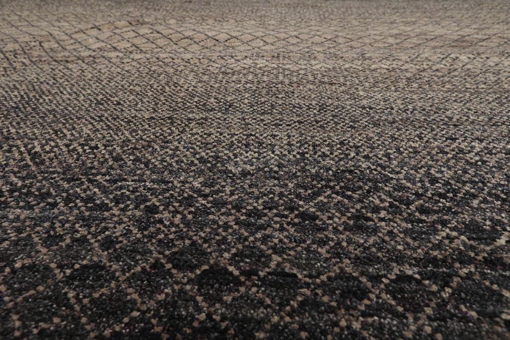 8x10 Gray, Beige, Color Hand Knotted  100% Wool Modern Oriental Rug