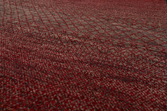 8x10 Red, Gray, Beige Color Hand Knotted  100% Wool Modern Oriental Rug