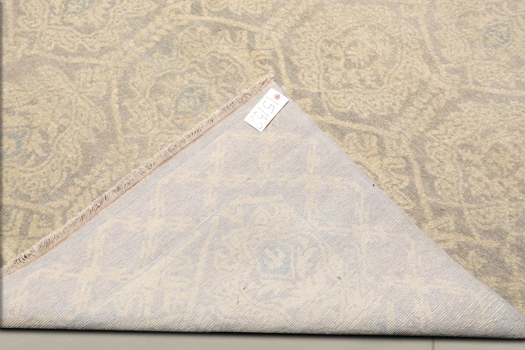 10x14 Gray, Beige, Slate Color Hand Knotted Oushak 100% Wool Transitional Oriental Rug