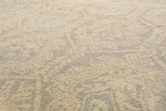 10x14 Gray, Beige, Slate Color Hand Knotted Oushak 100% Wool Transitional Oriental Rug