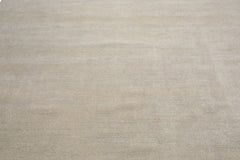 Knotted Rug Beige Gray Hand Knotted Multi Size Wool and Silk Grass Modern Rugs