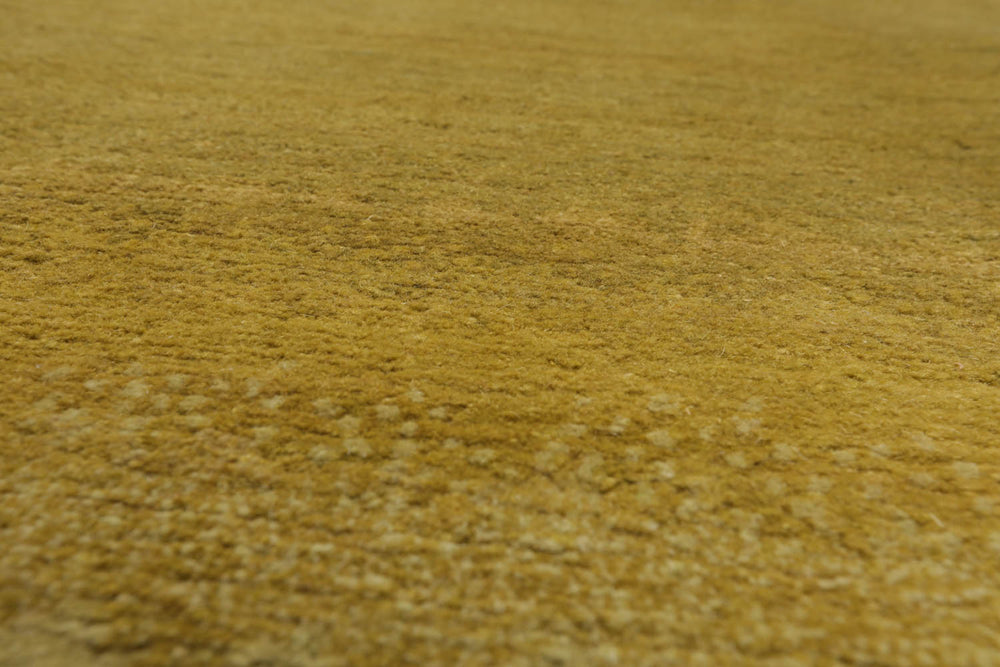 3x12 Olive, Green, Gold Color Hand Knotted Ombre 100% Wool Contemporary Oriental Rug