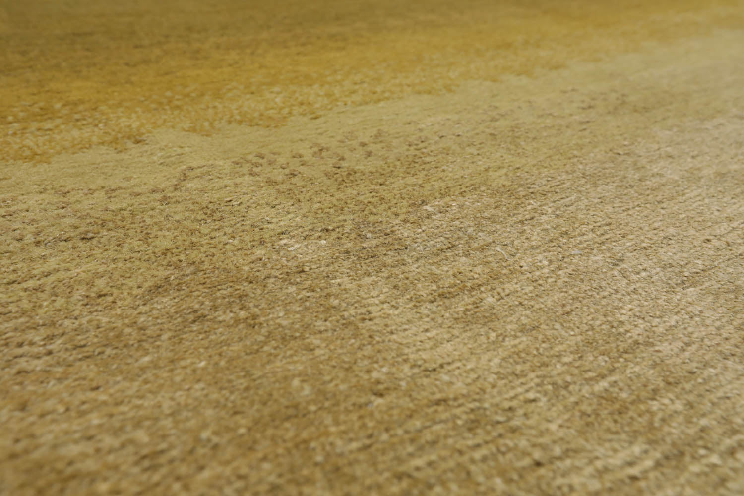 3x12 Olive, Green, Gold Color Hand Knotted Ombre 100% Wool Contemporary Oriental Rug