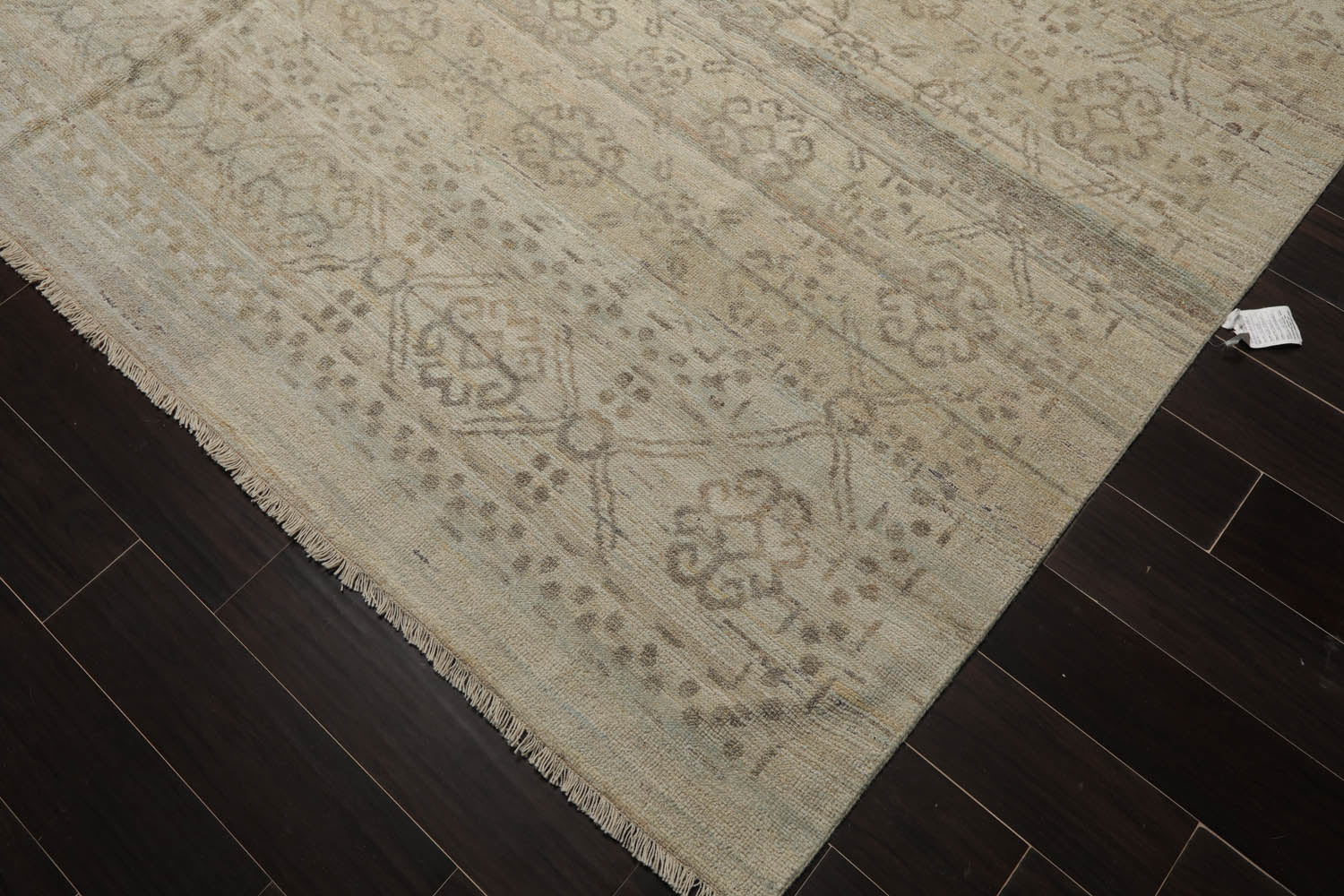 Multi Size Gray Beige Color Hand Knotted Oushak Wool Traditional Oriental Rug