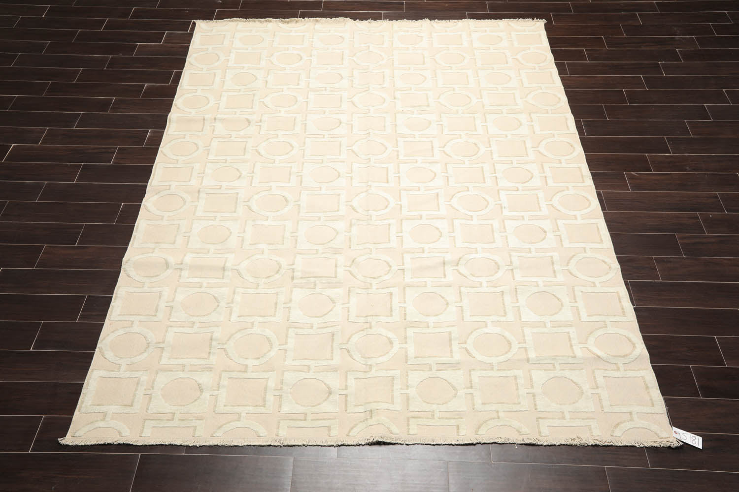 8x10 Beige, Sea Foam, Tan Color Hand Knotted  100% Wool Modern Oriental Rug