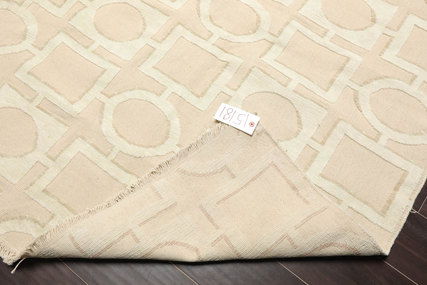 8x10 Beige, Sea Foam, Tan Color Hand Knotted  100% Wool Modern Oriental Rug