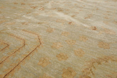 5x8 Moss, Gold, Brown Color Hand Knotted  100% Wool Transitional Oriental Rug