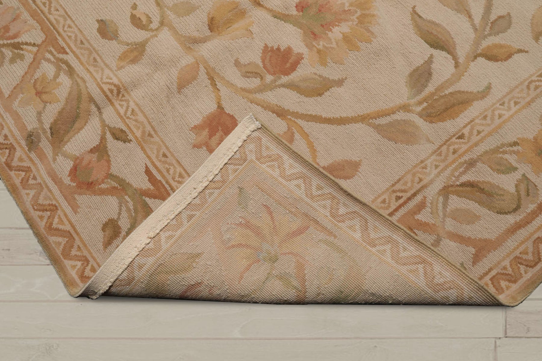 6x9 Beige, Tan, Light Gold Color Hand Knotted  100% Wool Traditional Oriental Rug