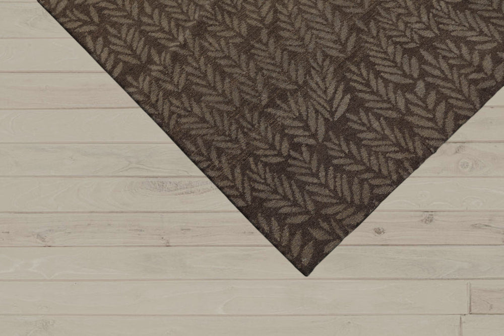 6x9 Taupe, Gray, Color Hand Knotted  100% Wool Transitional Oriental Rug