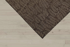 6x9 Taupe, Gray, Color Hand Knotted  100% Wool Transitional Oriental Rug