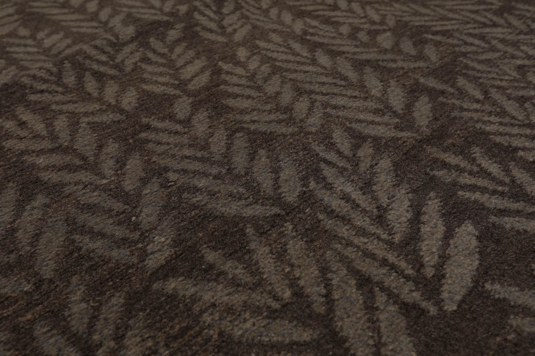 6x9 Taupe, Gray, Color Hand Knotted  100% Wool Transitional Oriental Rug