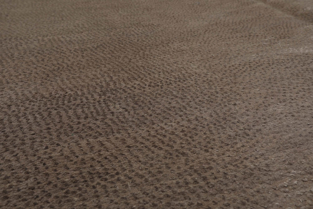 6x9 Tone on Tone Taupe, , Color Hand Knotted  Wool & Silk Modern Oriental Rug