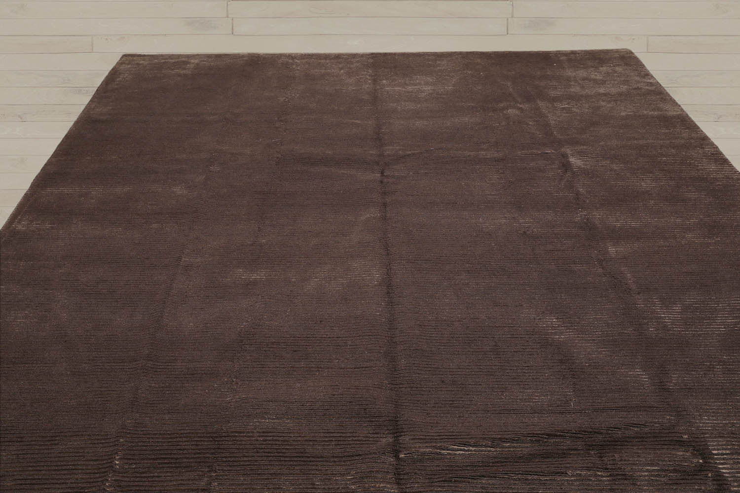 8x10 Brown, Beige, Color Hand Knotted  Wool & Silk Contemporary Oriental Rug