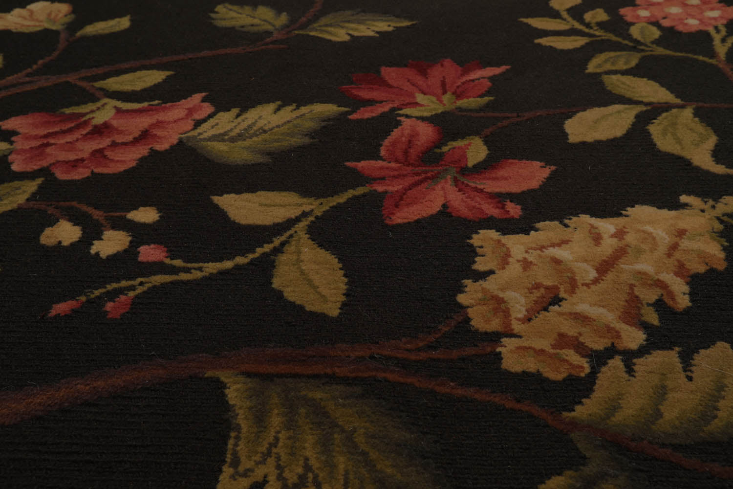 8x10 Dark Green, Lime, Rose Color Hand Knotted  100% Wool Traditional Oriental Rug