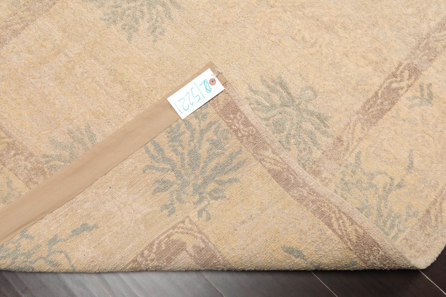 4x6 Beige, Taupe, Slate Color Hand Knotted  100% Wool Transitional Oriental Rug