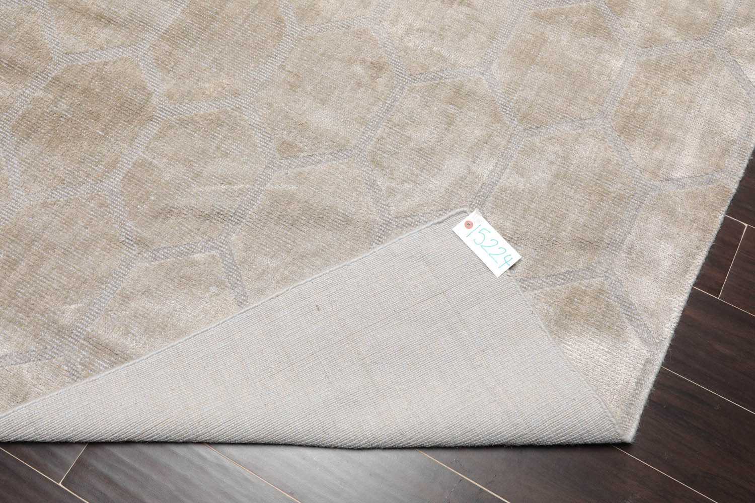 5x7 Gray, , Color Hand Knotted  Viscose Modern Oriental Rug
