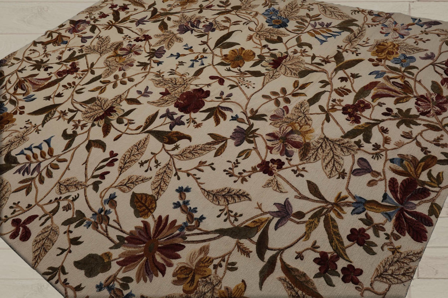 8x10 Beige, Rust, Green Color Hand Knotted  100% Wool Transitional Oriental Rug