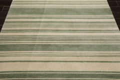 6x9 Beige, Mint, Color Hand Knotted  100% Wool Modern Oriental Rug