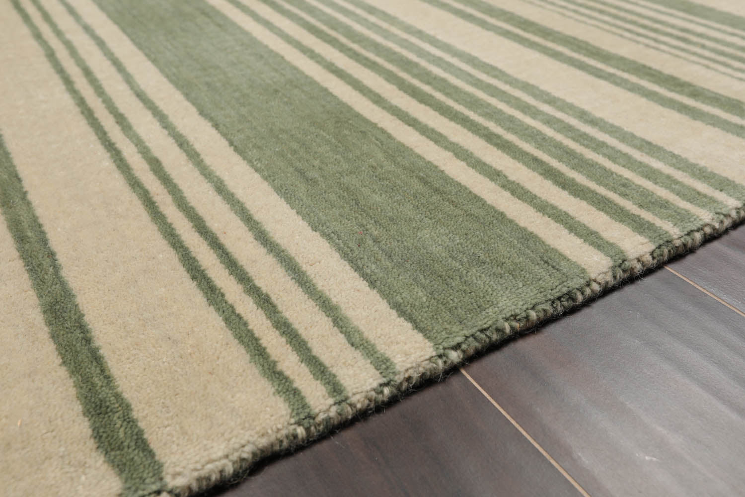 6x9 Beige, Mint, Color Hand Knotted  100% Wool Modern Oriental Rug