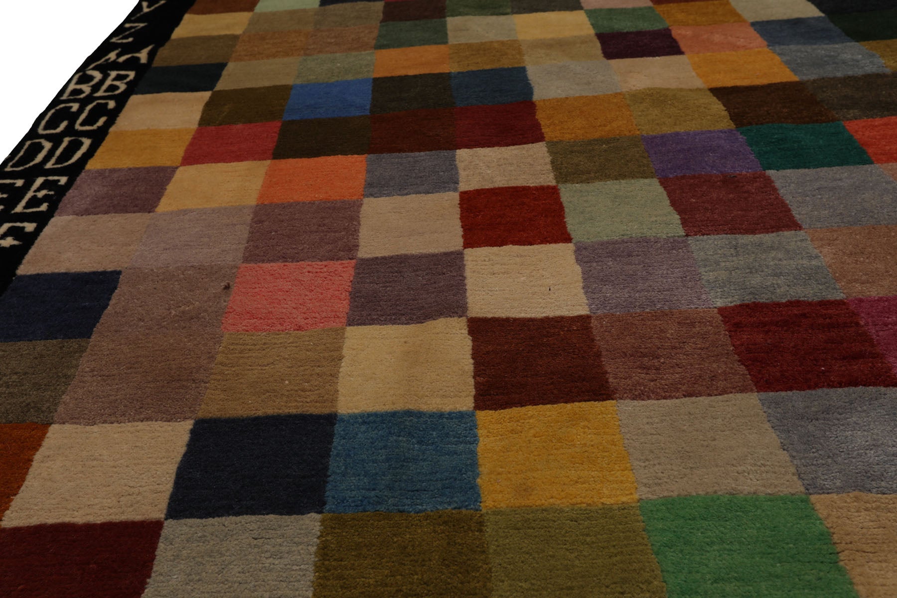 Knotted Rug Hand Knotted 3'8''x6'10'' Modern Contemporary Wool Oriental Area Rug