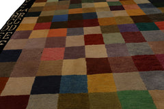 Knotted Rug Hand Knotted 3'8''x6'10'' Modern Contemporary Wool Oriental Area Rug