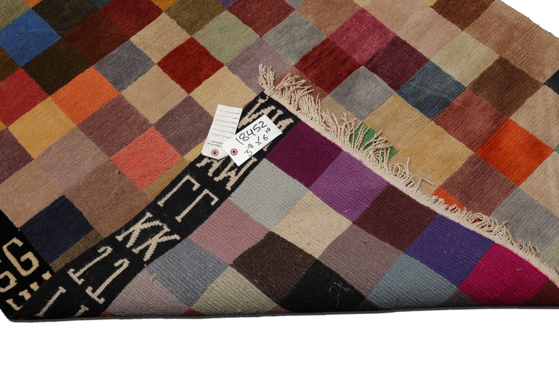 Knotted Rug Hand Knotted 3'8''x6'10'' Modern Contemporary Wool Oriental Area Rug