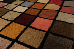 Knotted Rug Hand Knotted 3'7''x3'7'' Square Modern Contemporary Wool Oriental Area Rug