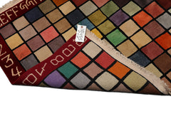 Knotted Rug Hand Knotted 3'6''x3'6'' Modern Contemporary Wool Oriental Area Rug