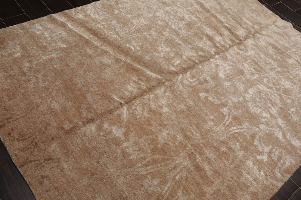 5x7 Beige, Camel, Gray Color Hand Knotted  100% Wool Traditional Oriental Rug