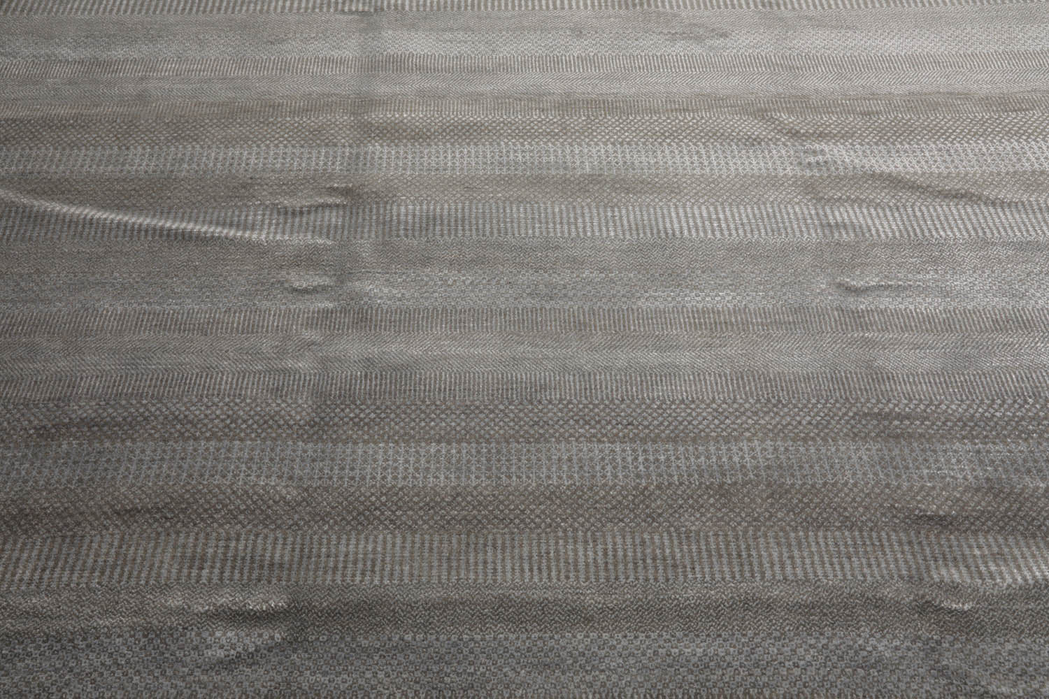 8x10 Tone On Tone Gray, , Color Hand Knotted Tibetan 100% Wool Modern & Contemporary Oriental Rug
